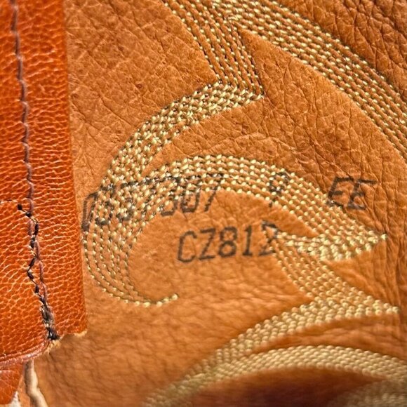 Tony Lama 9 Brown Lizard Leather Boot Western Round Toe - Picture 6 of 7